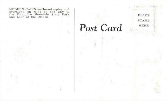 Koechers Cabins - 1950S Postcard Photo (newer photo)